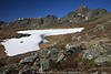 1201994_Hochtristen Bergpanorama Foto Gipfel Kreuzeckgruppe Alpenlandschaft Blick ber Schneereste im Hochgebirge