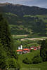 Waisach Dorfhuser Kirche Foto grnes Drautal Krnten Alpenlandschaft mit Gaugen Blick