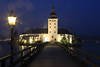 Seeschloss Orth Traunsee Inselbrcke Nachtromantik Foto Gmunden Urlaub Reise Ausflugsziel