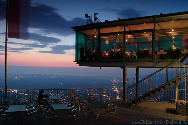 Karren Bergstation Glaspalast Panoramarestaurant ber Dornbirn