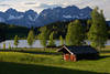 Schwarzsee Fotos: Wilder-Kaiser Berge Panorama Blick Htte Wiese Wasser Landschaft Bilder grne Bume