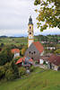 Pfronten Kirche Huser Foto vom Kalwarienweg Allgu Bergstadt Landschaft