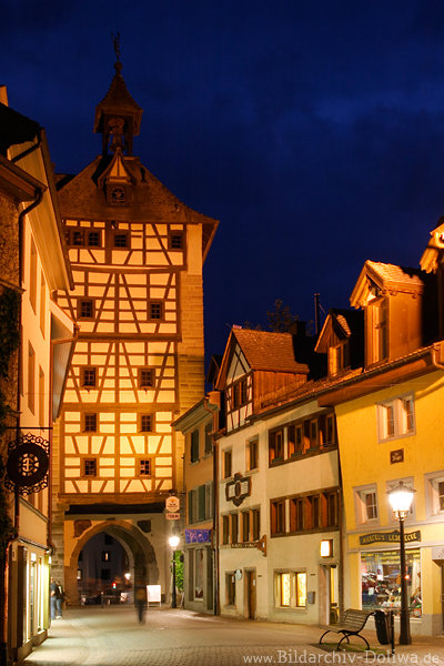 Schnetztor Turm Konstanz Image Nacht historische Altstadt Romantik am Bodensee