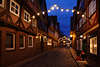 916031_Elbstrasse Nachtlichter Foto Lauenburg Altstadtgasse romantische Adventzeit