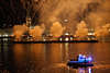 Feuerwerke Rauchwolken ber Alsterwasser Hamburg City Nacht Vergngen
