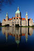 700394_ Hannover Palast im Maschpark neues Rathaus Trme Architektur Spiegelung im Wasser