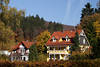 Bad Grund Pensionen Kurhuser Harz Kurbad Villen am Kurpark in Herbstwaldfarben