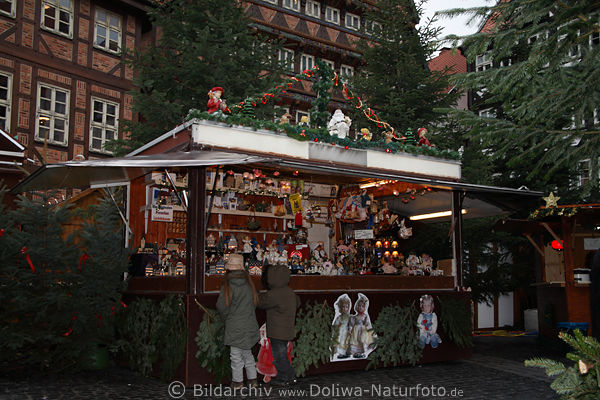 Puppendoktor Irmtrauds Puppenstbchen buntes Marktstand Foto aus Hildesheim Weihnachtsmarkt