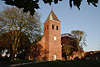 701193_ Whrden Bild: St. Nicolai Kirche in ehem. Oldenwhrdenvom Drpsloden, Dithmarschen Marschland