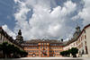 705061_ Wolken ber Schloss Berleburg Bild, eh. Grafschaft Residenz Hof Foto, Frstentum Sayn Wittgenstein