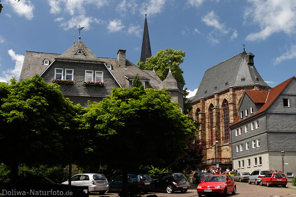 Frankenberg Liebfrauenkirche Altstadt historische Bauwerke auf der Burg