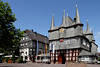 Frankenberg historisches Rathaus Trme neben Marktplatz Hotel Rats Schnke