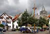 Waldeck Marktplatz mittelalterliche Kirche Fachwerkhuser