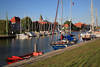 Glckstadt Elbe-Hafen Wasserkanal Herzhorner Rhin Deich Jachtboote