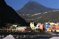 Tazacorte City Huser unter Berg Foto Insel La Palma Kste Landschaft Bild von Mole