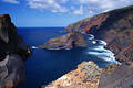 Garafia Wildkste Naturfoto Insel La Palma Meeresbucht Brandung Steilfelsen Landschaft