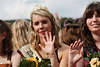 Heidemdel aus Munster blondhbsch winken gewhlt zur Knigin in Bild Steinbecker Erntefestumzug