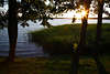 Masuren Haarschen-See Sonnenuntergang Naturufer Foto Wasserlandschaft Schilf Bume Ostpreussen Mazury Jezioro Hars
