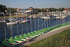 Yachthafen Gizycko Landschaft Ltzen Boote Panorama in Wasser Masuren Bild am Lwentin See