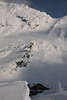 Bd1110_ Cabana Blea Lac, 3 Sterne Htte im Fogarascher Massiv Winterbild, versteckt in Schnee