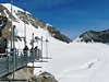 EA-0151_ Bergstation Jungfraujoch Foto in 3455 m Hhe im ewigem Eis unterhalb des Jungfrau Gipfels