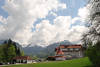 Klinik Stillachhaus in Bergkulisse Allguer Alpen Oberstdorfer Hospital Reise