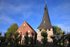 200270_Sankt Matthias Kirche Jork Altlnder Holzturm neben Gotteshaus