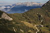 915087_Alpenpass Berge Gipfel Abendlicht Naturbild mit Berghtte Schneibsteinhaus