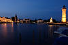 600690_ Lindau Seehafen Panorama NachtFotografie Leuchttrme Wahrzeichen Image Bilder