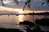Allensbach romantische Sonnenuntergnge ber Gnadensee Foto am Wasser Bodensee-Westufer