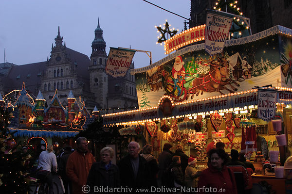 Weihnachtsmarkt Adventsbummel am Bremer Rathaus Mandelnstand