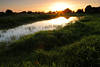 Ausonne Abendstrahlen ber Wasser Auwiesen Romantik Sonnenuntergang Naturfoto