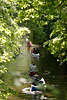 52774_Alster-Dschungel Kanuten 5 Boote Kanuwanderer Wasserausflug in Grnallee
