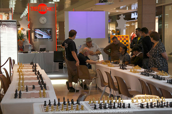 Schachwoche Treffpunkt in Billstedt Einkaufszentrum Unterhaltung in Passagen