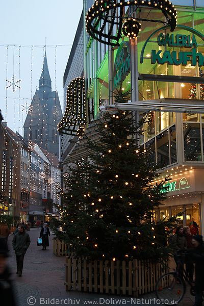 Hannover Flaniermaile in Advent, Weihnachtszeit Altstadt Einkaufszentrum