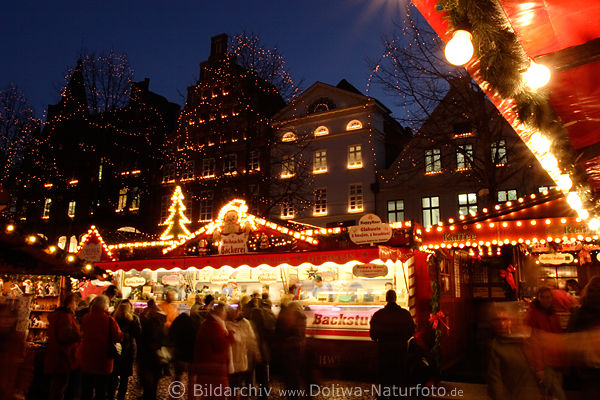 Lneburg Weihnachtsmarkt Nachtstimmung Am Markt Altstadt-Adventszeit