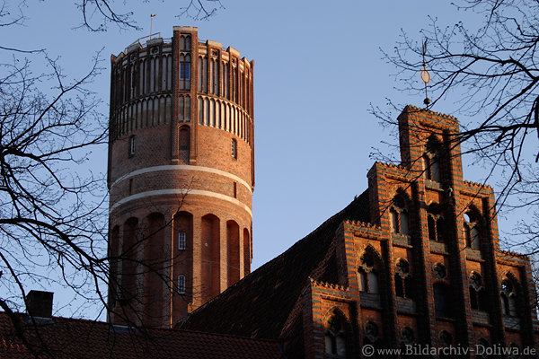 Wasserturm Lneburg Altstadt historisches Gebude Backsteinbau