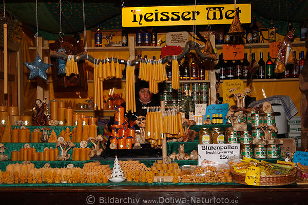 Heisser Met Sorten auf Hildesheimer Weihnachtsmarkt von Imkermhle Scharlau aus Hoyershausen