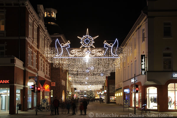 Oldenburg Weihnachtszeit Straenlichter Nacht Illumination