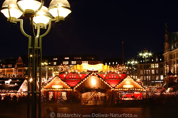 Weihnachtsmarkt Foto Laterne Krippen Lichter Rathausmarkt Hamburg Advent City Bild