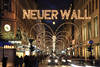 Neuer Wall Weihnachtslichter Advent-Dekor Hamburg City Strae Nacht Abendstimmung
