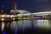 Bremerhaven Romantik Nachtfoto Klimahaus Nachtlichter Stimmungsbild Alter Hafen Wasser Spiegelung bei Nachtdmmerung