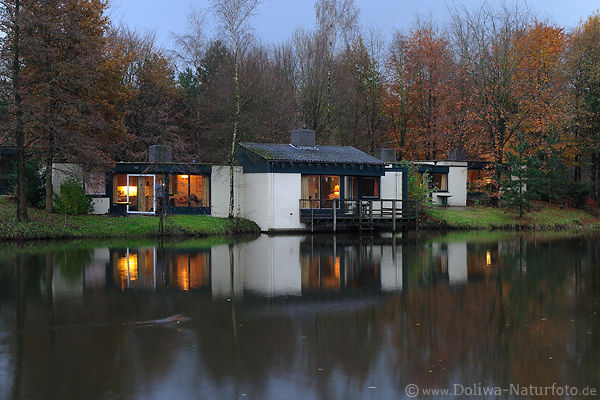 DeEemhof Bungalow am Wasser Center Parcs Wohnpark romantische Unterkunft