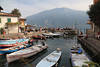 Bootshafen Limone niedliche City-Bucht Foto Gardasee Wasser Mole Ufer Ausflug Reiseziel