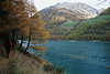Wanderer Lrchenpfad Vernagt Stausee Foto grnes Wasser Herbst Wanderurlaub