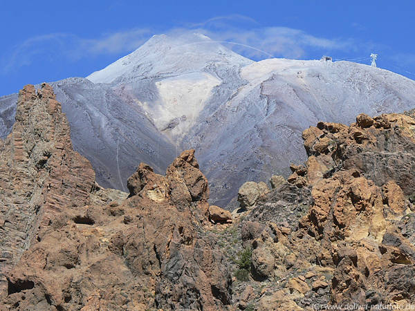 Pico del Teide Teneriffa Vulkan-Gipfel der Kanaren