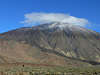 Wolke ber Pico del Teid Vulkan Foto aus Teneriffa, hchster Berg, Gipfel der Kanaren 3718 m