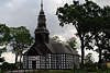 Eickfier (Brzezie) Holzkirche schwarz-wei Verkleidung Fachwerkbau