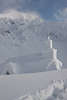 Ice-church image in snow Fagaras Mountains romantic landscape at B�lea Lake in Carpathian
