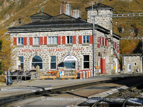 Alp Grm Berninapass Bahnstation